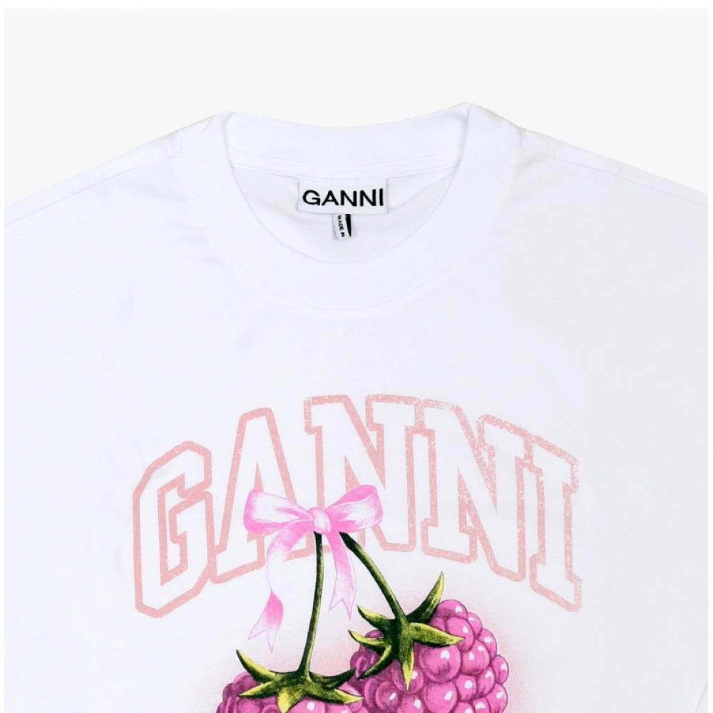 Ganni Women Long Sleeve Tee Raspberry A1050141 151