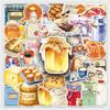 50 Cute Cartoon Baking Time Stickers - Healing Decorative Stationery for Desktop & Bookshelf