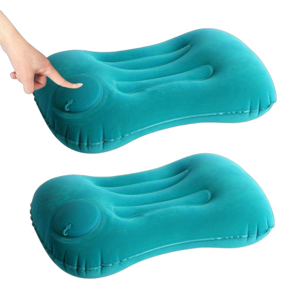 1/2pcs Foldable Inflatable Pillows Multifunction Neck & Waist Support Cushions for Office Car Camping Airplane Rest Air Pillow