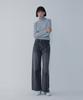 Bobeu Front Line Wide Denim Pants_Black 7156155003
