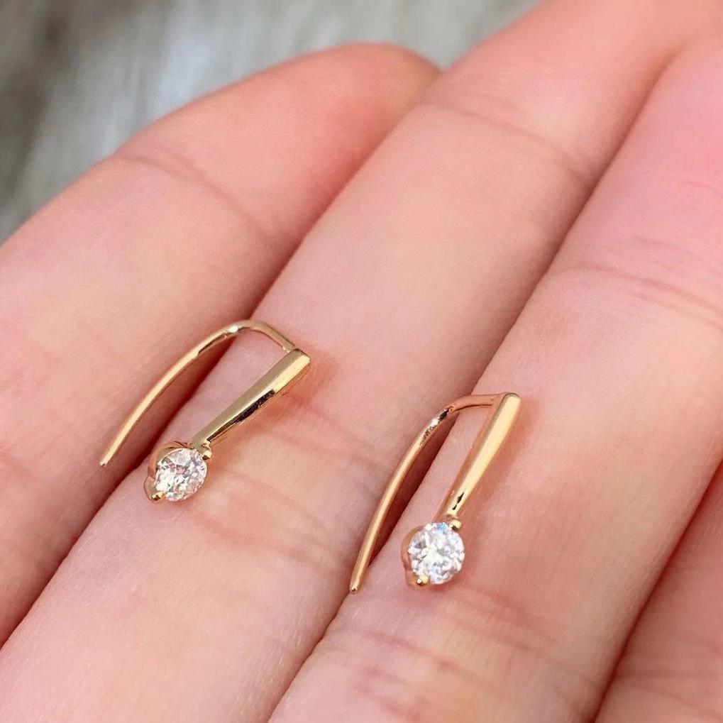 

Универсальные серьги-подвески с позолоченными крючками для ушей для женщин