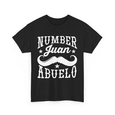 Father's Day Mexican Grandpa Grandfather Number Juan Abuelo T Shirt