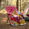 Customizable Princess Throw Blanket – Personalized Name, All-Season Cozy Snug Blanket, Machine Washable, Personalized Blanket
