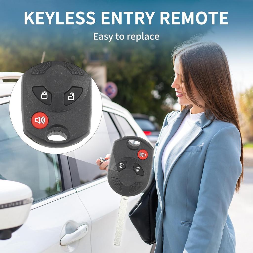 Keyless Entry Remote for Ford Escape 2013-2019 315Mhz OUCD6000022 3 Button Reusable | Control Replacement Car Key Fob 1 Pcs