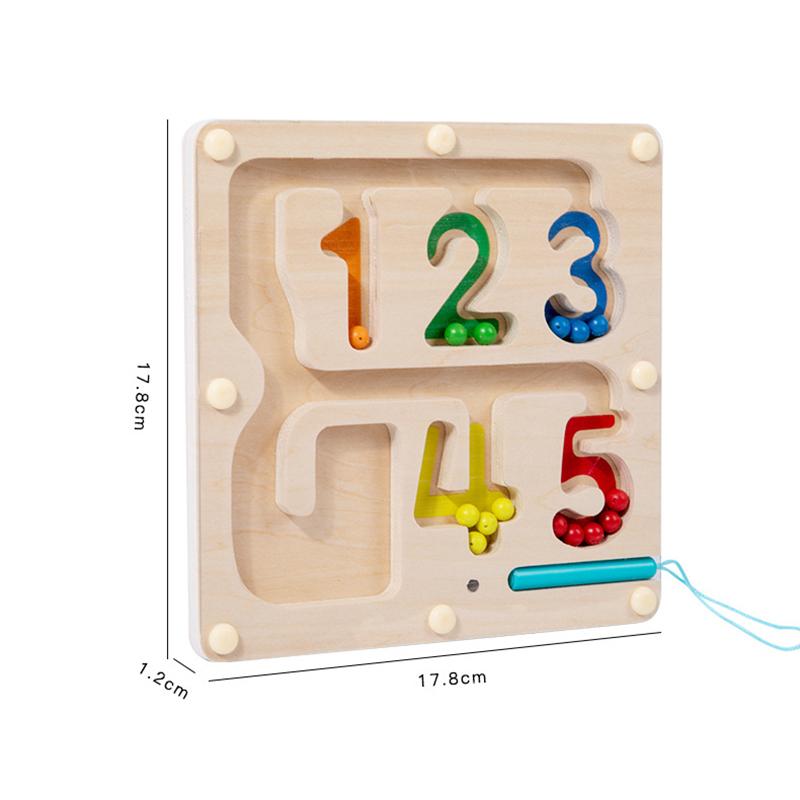 

Детская магнитная ручка для тренировки контроля, игрушки Монтессори, сортировка по цветам, игры на сопоставление чисел, тренировка мелкой моторики, развивающие игрушки