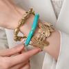 Resin Stacked Round Bangle Acrylic Women's Wrist Jewelry Geometric Resin Bracelet  Festival Gifts