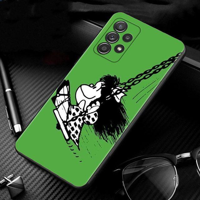 

Чехол Mafalda для Samsung Galaxy A51 A71 A41 A31 A11 A01 A72 A52 A42 A32 A22 A21s A02s A12 A02, силиконовый чехол, черный корпус For Samsung A11