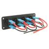 12V 1-4 Gang Universal Toggle Switch Panel USB Car Boat Marine RV Truck Blue LED Styling Accessories Marine Rocker Switch