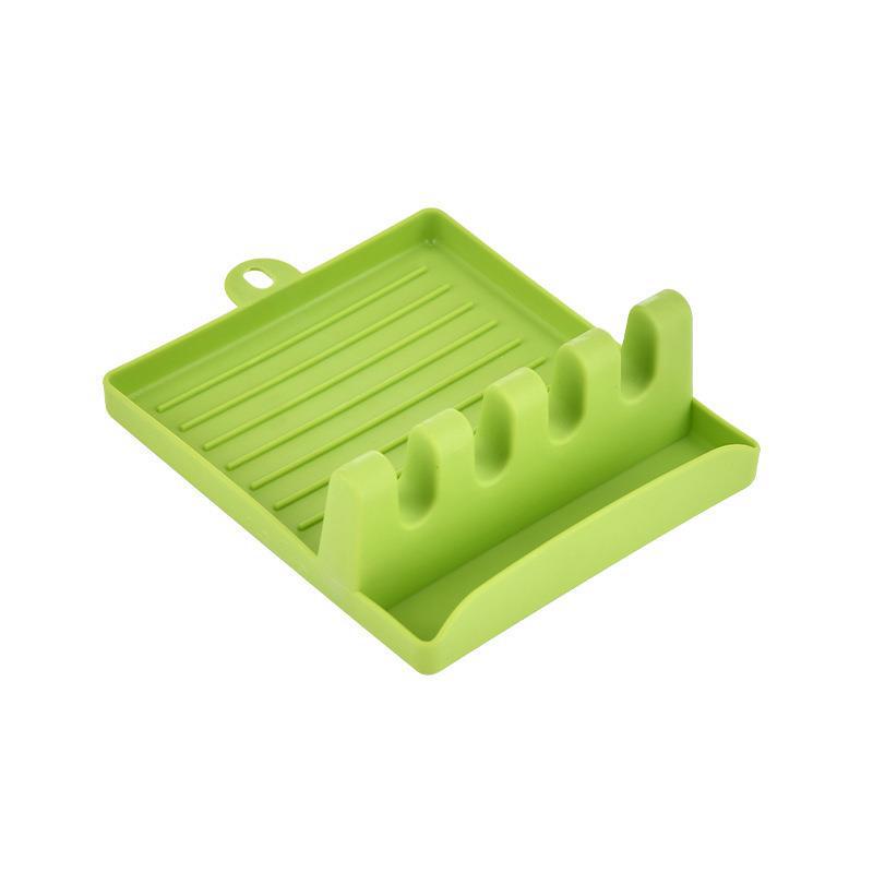 Multifunctional Kitchen Spatula and Lid Rack - Plastic Storage Organizer