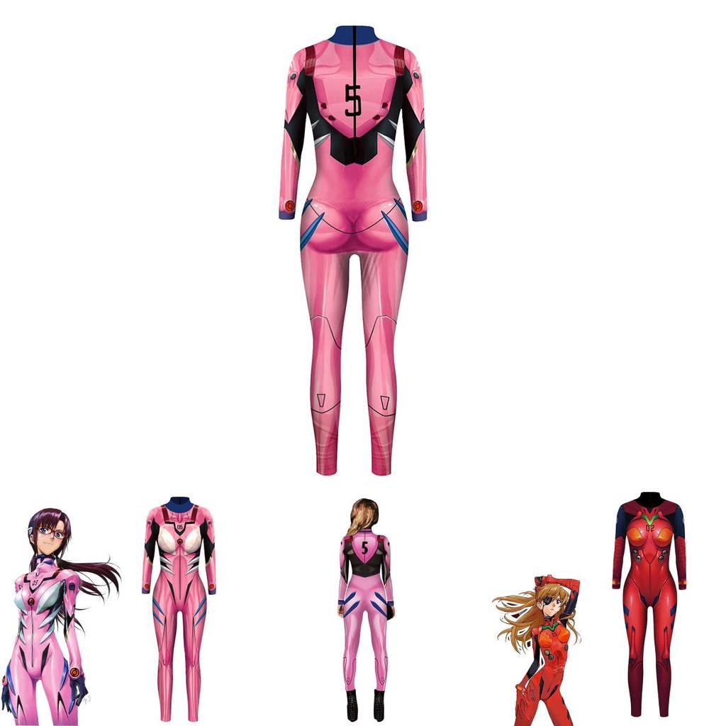 Premium Quality Eva Neon Genesis Evangelion Asuka Langley Bodysuit For Anime Fans And Cosplay Enthusiasts
