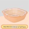 ZISIZ Double-Layer Kitchen Draining Basket