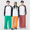 MINISO Men's American Style Raglan Color Block Long Sleeve T-Shirt