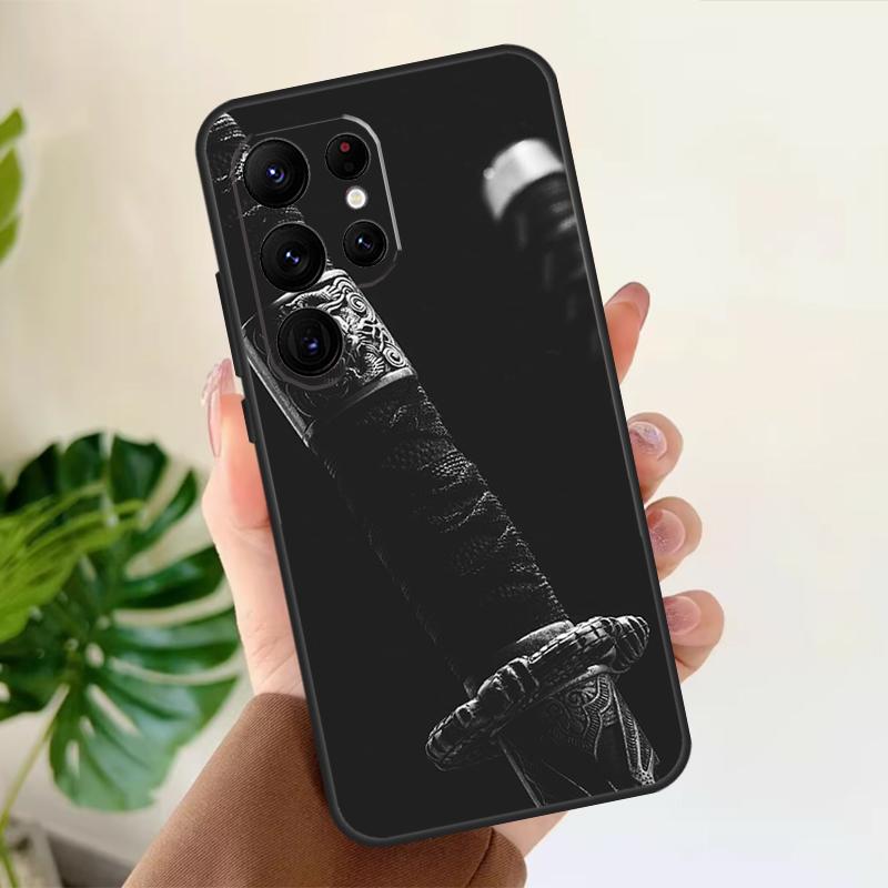 Japan Samurai Katana Hülle Für Samsung Galaxy S22 Ultra S20 FE S21 FE S8 S9 S10 Plus Note 10 20 S23 Ultra Cover