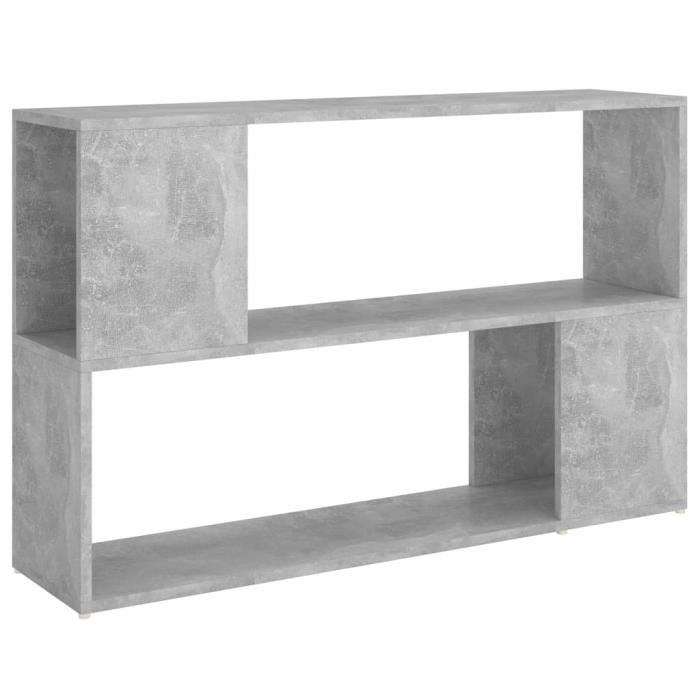 VidaXL Bookcase Concrete Grey 100x24x63 Cm Chipboard