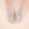 1Pairs Breathable Women Lace Gloves Mesh Bridal Gown Mittens New Dance Gloves  Clothing Accessories