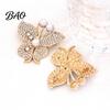 Butterfly Brooch Pins Women Pin, Shape Lapel Pin with Animal Coats Faux Pearls Rhinestones, Jewelry Accessory for Dresses Jackets Decorative Alloy
