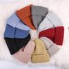 New Hat Women's Winter Korean Style New Candy Color Light Board Woolen Hat To Keep Warm and Ear Protecting Vertical Striped Knitted Hat Trendy