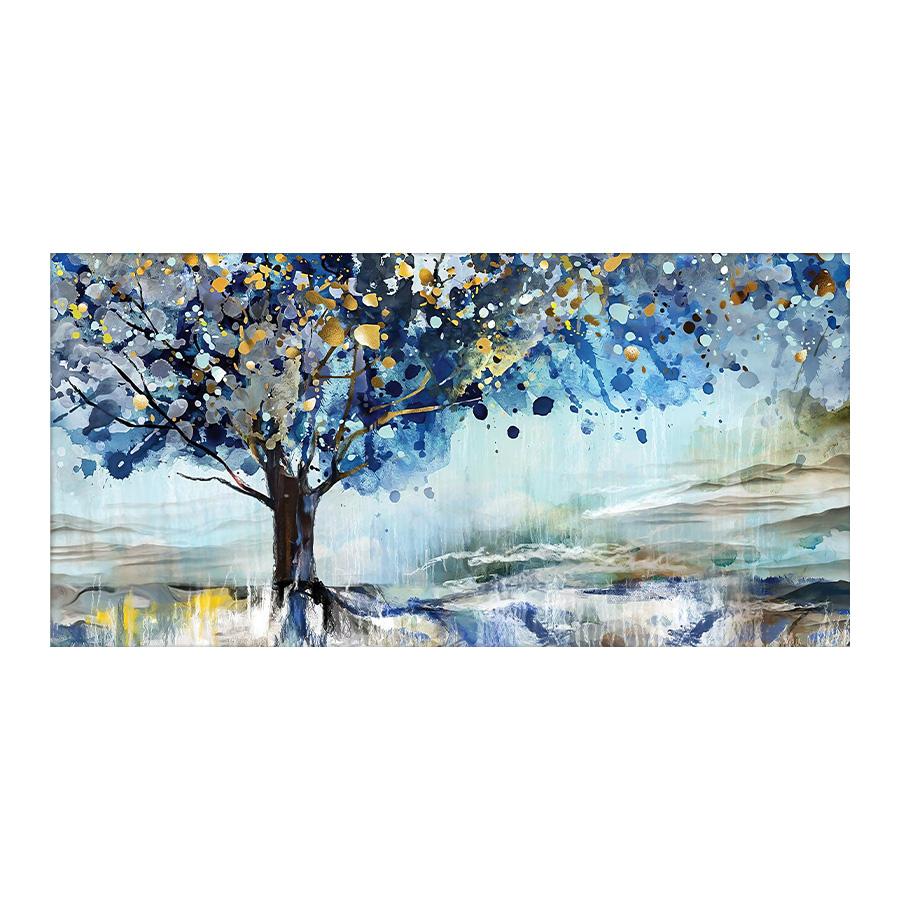 

Абстрактные Синие Деревья Холст Картина Постер и Принты Скандинавские Картины для Гостиной Домашний Настенный Декор 20x40cm