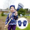 Kids Small Rake Children's Garden Leaves Rake Kit Kids Lawn Rakes With Detachable Wooden Handle For Outdoor Exploration
