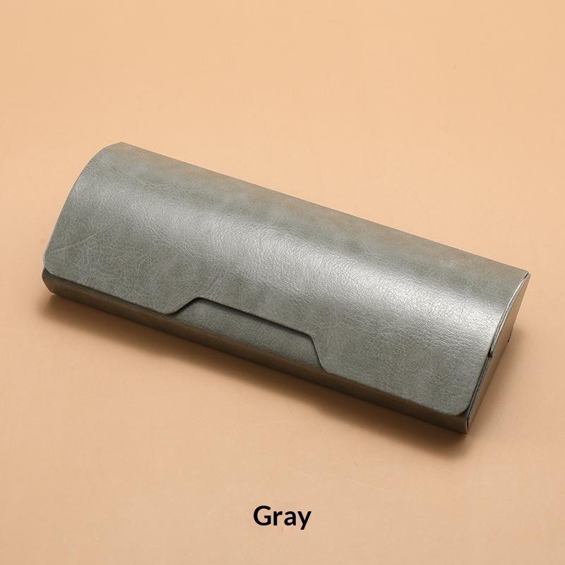 Fashion Pu Leather Sunglasses Case Hard Shell Slim Eyeglass Box Protective Storage Box Daily Commute & Travel