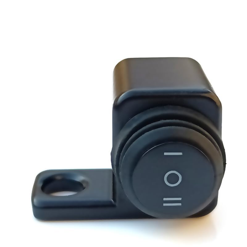 

REYLNXR Motorcycle Headlight Horn Switch Motorcycle Handlebar Switch Headlight Horn Switch 12V ON/OFF/ON Switch 3-Stage Black Side Switch 3-Wire