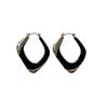 Simple Retro Foreign Gas Stud Earrings, Ear Buckles, Personalized Fashion and Versatile Maillard Niche Light Luxury French Autumn and Winter Earrings