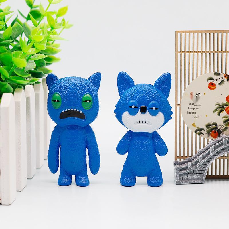 12 Styles Cute Ugly Monster Figurines – Creative Cartoon Dolls for Claw Machines