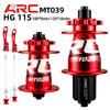 ARC MT039 Front Rear Bicycle Hub MTB Mountain Bike Hub 32H 6 Bolts Disc 135mm 142mm HG 8-11 XD MS 12 Speed 4 Bearing ARC Cube