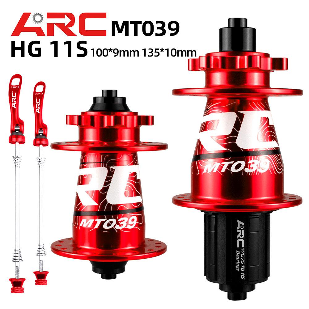 ARC MT039 Front Rear Bicycle Hub MTB Mountain Bike Hub 32H 6 Bolts Disc 135mm 142mm HG 8-11 XD MS 12 Speed 4 Bearing ARC Cube
