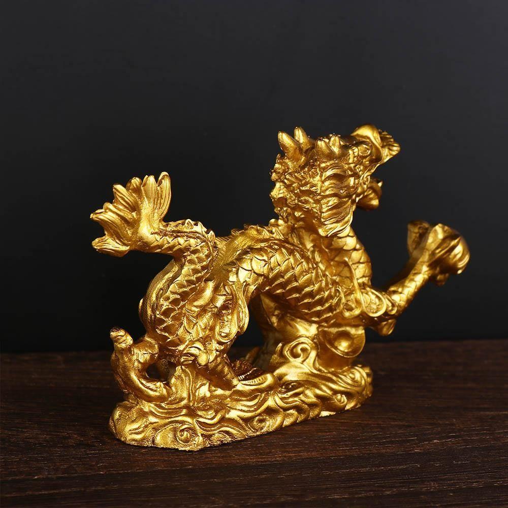 Schreibtisch-Dekoration Drachen-Ornamente Kunsttiere Skulptur Schreibtisch-Ornament Drachen-Tierkreiszeichen-Statue Geschenk