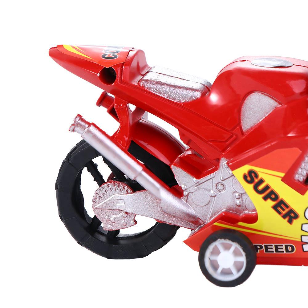 Kids Four-wheel For Boys Mini Pull Back Car Motorcycle Model Motorcycle Toy Motorbike Model