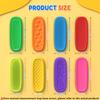 Silicone Sensory Relax Bars Fidget Toy Stress Relief Squeeze Toys Anxiety Calming Decompression Sensory Strip for Kids Adults