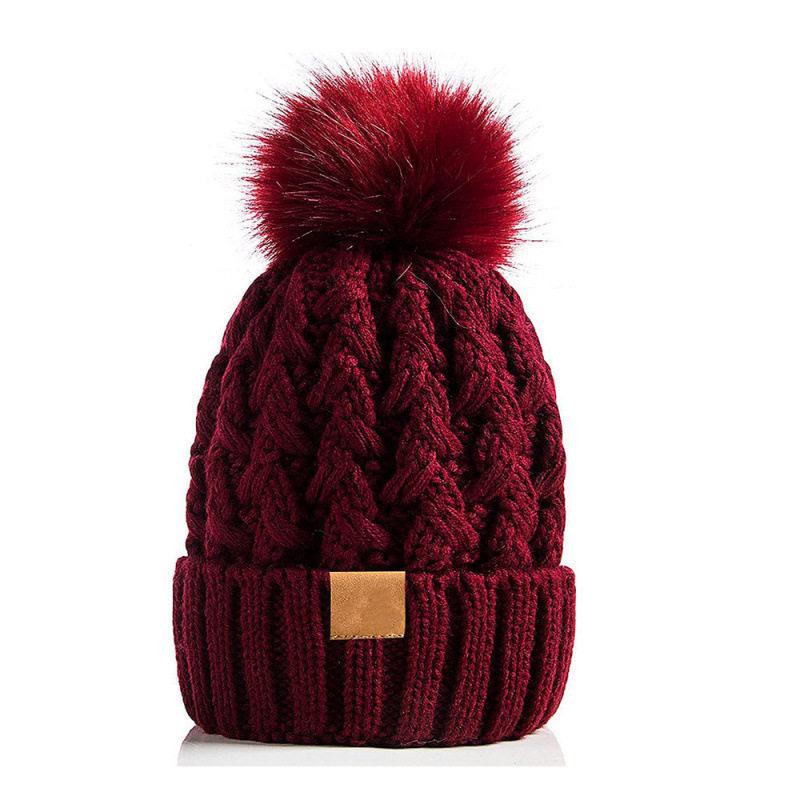 Cozy Winter Wool Hat with Pom-Pom & Velvet Lining for Unisex