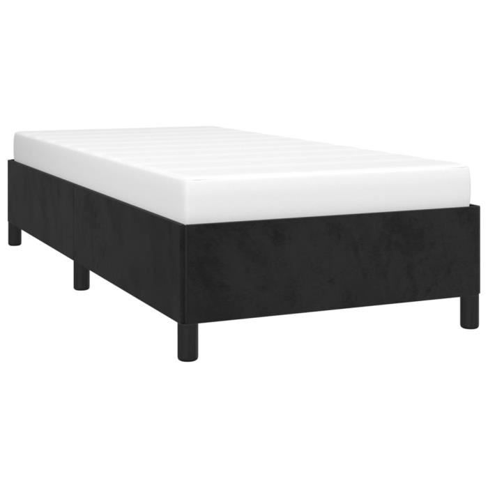 VidaXL Cadre de lit Noir 100x200 cm Velours347308