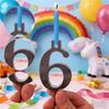 Number Candle Holder Set Reusable Silver Digital Birthday Cake Candle Holder 0-9 Numbered Cake Topper Decoration for Birthday Anniversaries