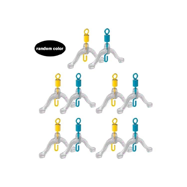 10Pcs Subline Splitter Anti Entanglements Fishing Tackle Tying Tool Fishing Line Space Bifurcation Swivels Contactor small