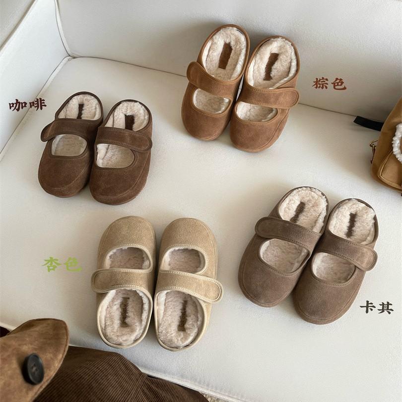 Baotou Slippers Women's Outer Wear 2025 Autumn and Winter New Soft Flat Mary Jane Shoes Ugly Cute Velcro Light Mouth Lazy Shoes