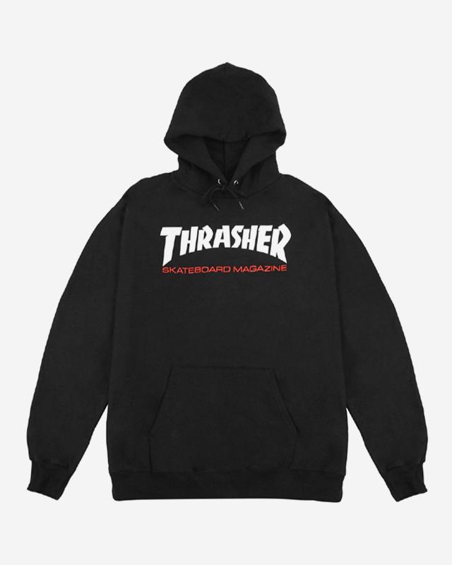 Treasure Худи с двухцветным логотипом для скейтбординга [Черный] Black/M