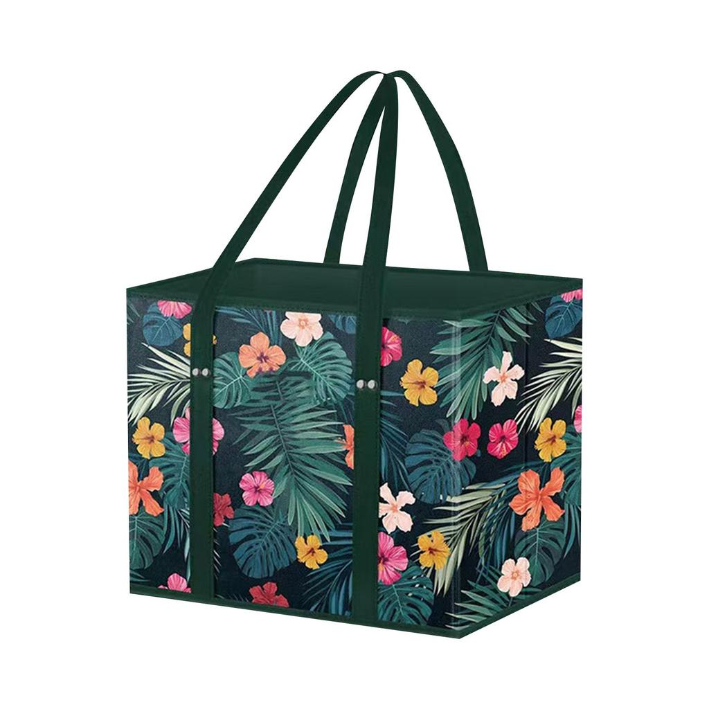 Shopping Bags, Reusable Shopping Bags, Reinforced Bottom, Foldable Tote Bags