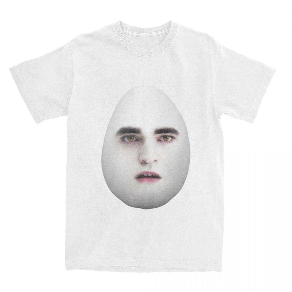 T-shirt Twilight Eggward Mème Drôle T-shirts en Coton Parodie Edward Cullen Robert Pattinson Humour T-shirt Y2K Manches Courtes Haut T-shirts