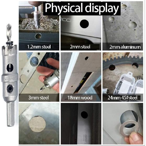 Stepped Pilot Drill Bit for Carbide Hole Saw 22.5mm Cut Dia Spiral Hole Opener