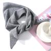 Écharpe Triangle Tricotée 100% Laine Pour Femmes Douce Chaude Cache-cou Croisé Mini Douce Mode Fausse Col Wraps en Laine