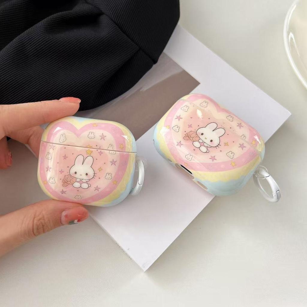 Imd Cartoon Love Rabbit for Apple AirPods 1 Earphone Case Bluetooth Protective Case AirPods Pro1