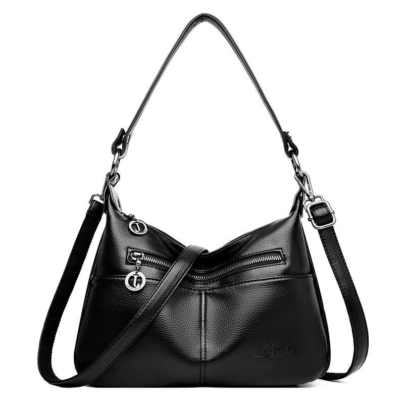 Japanese Style PU Leather Messenger Bag for Women Student Tote Shoulder Crossbody Bag Ladies Handbag