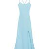 Korean Version Backless Hollowed-Out Lace-Up Dress Women'S Waist-Wrapped Hips Split Harpoon Tail Skirt Suspender Skirt Tide Ins