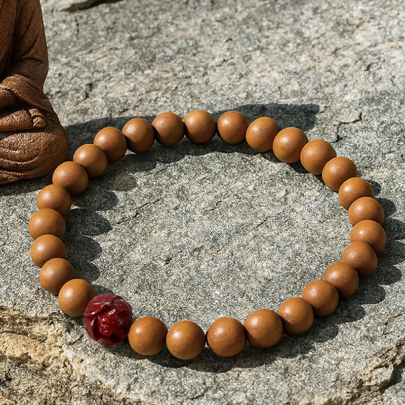 

Yeonhwado A2 peach tree hard surface injection rosary bracelet 6mm unisex A2 injection rosary bracelet 6mm