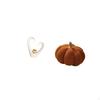 Minimalist Heart Pumpkin Sculpture Decorative Figurine Modern Statue for Living Room Shelf Sofa