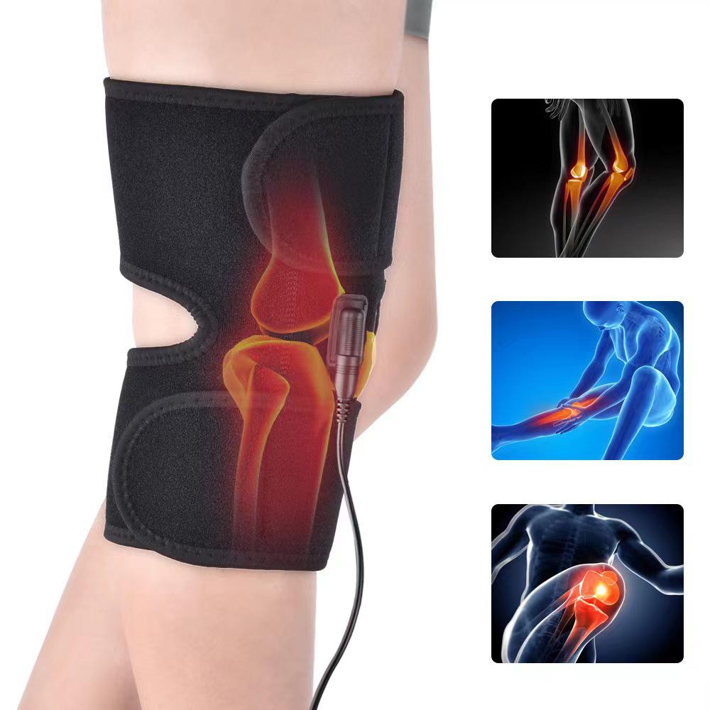 USB Heated Knee Pads for Elderly - Electric Warmth Therapy with Moxibustion and Hot Compress