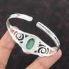 Variscite Bangle Top Quality Gemstone Cuff Bracelet 925 Sterling Silver Adjustable Bangle Handmade Cuff Bracelet Gift For Mom Ethnic Jewelry