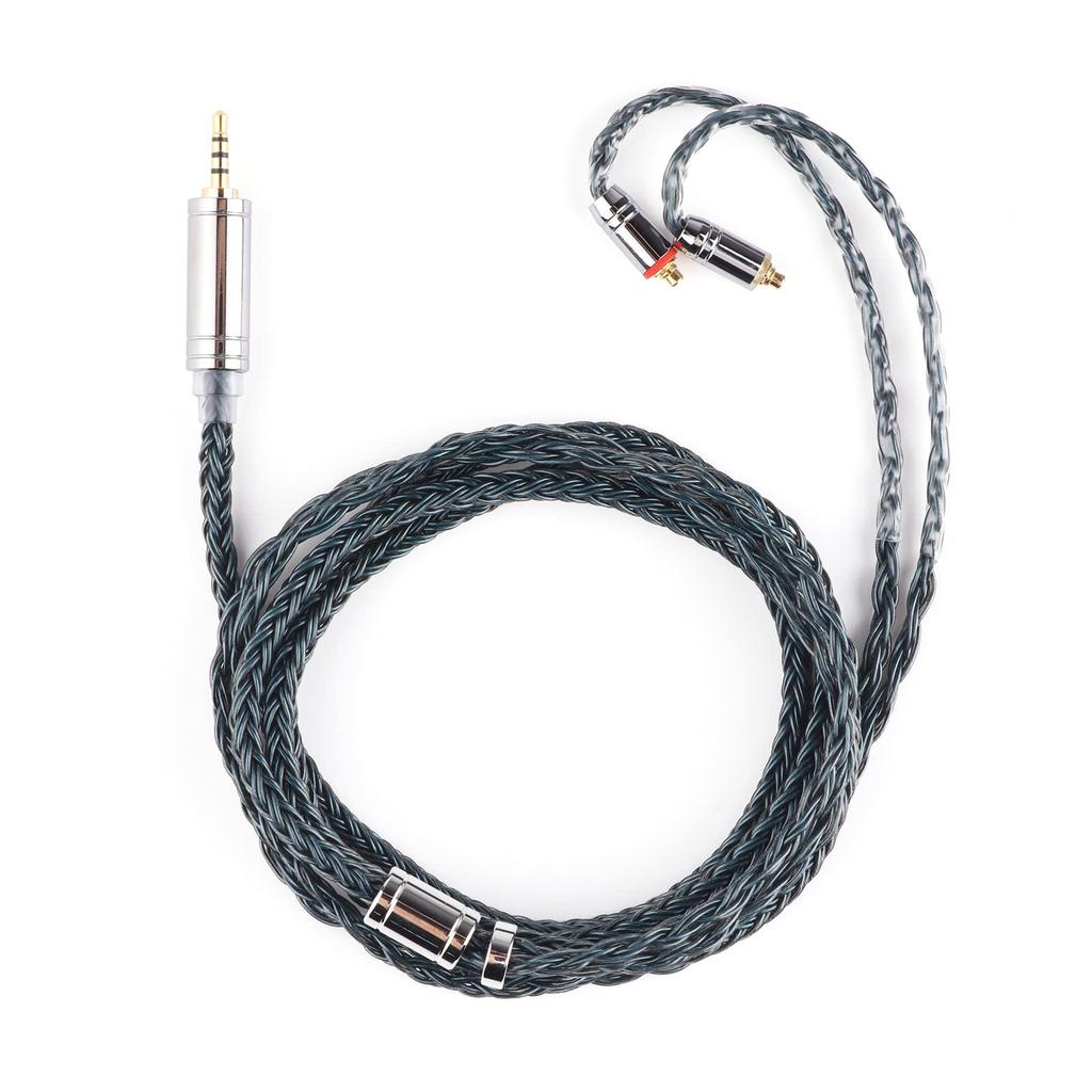 New TRIPOWIN Zonie 16 Core Silver Plated Cable SPCHIFI Earphone Upgrade Cable [2022 Version] & (2.5mm-MMCX, Moss)